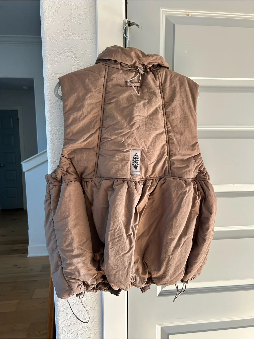 NWT Free People Cabin Fever Puffer Vest Hickory Brown